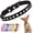 Black, variant on Rhinestone Dog Collars for Small Dogs, Pretty Bling Diamond Puppy Collar Crystal Sparkly Glitter Jewel Girls Cat Collars for XXS Xs Small Medium Pet Female Dogs Kitten