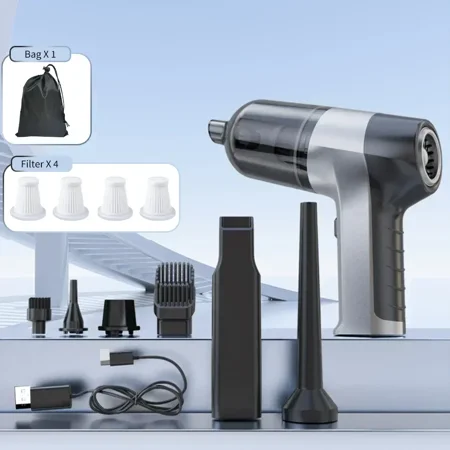 

Car Vacuum Cleaner 4 in1Wireless Vacuum Cleaner Duster Handheld Vacuum Pump For Home Portable Cordless StrongSuction Car Cleaner