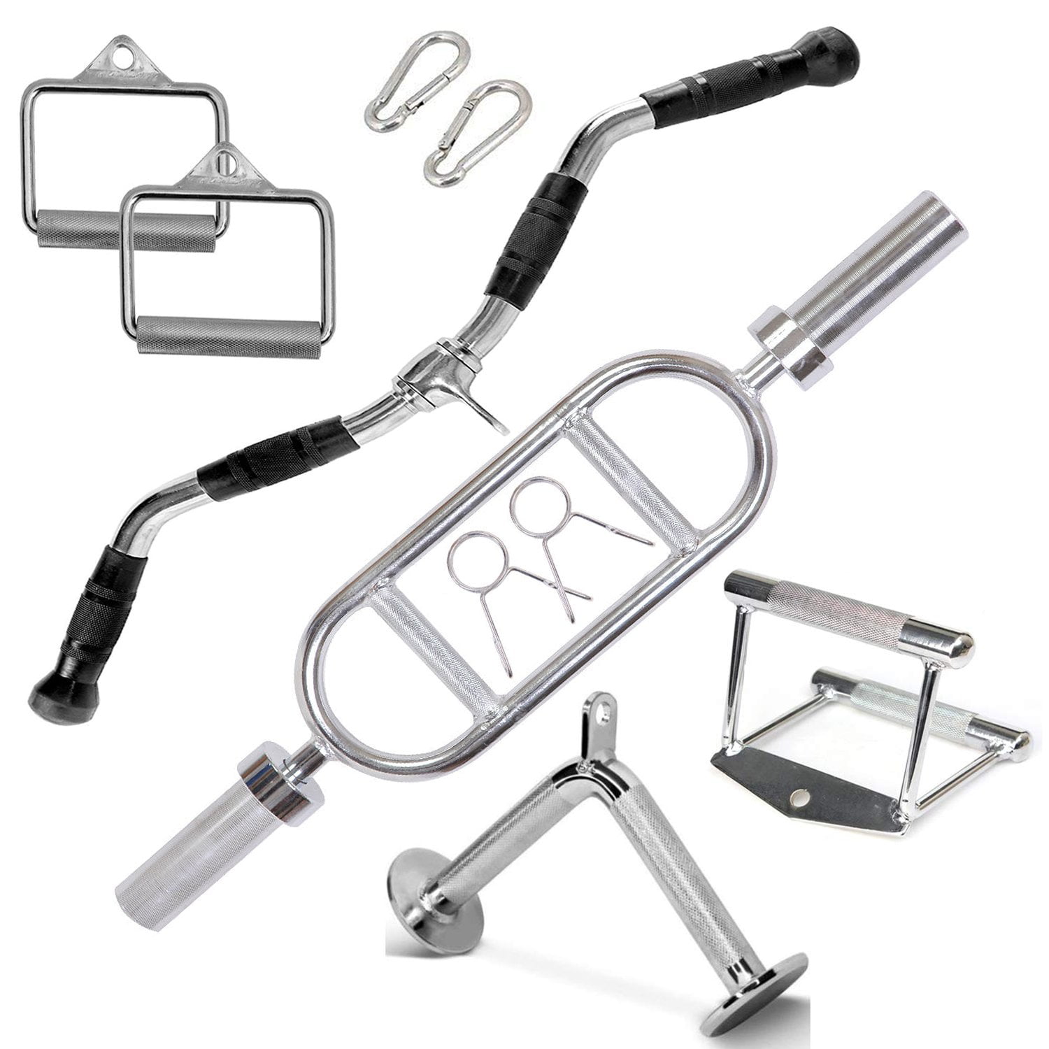 FITNESS MANIAC 34 Inch Triceps Bar Barbell Olympic USA Home Gym Cable