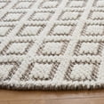 thumbnail image 4 of SAFAVIEH Vermont Thurstan Geometric Wool Area Rug, Ivory/Brown, 6' x 6' Round, 4 of 9