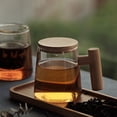 thumbnail image 5 of Glass Tea Mug with Infuser and Lid Tea Cup Wooden Handle Glass Coffee Mug , Coffee Cup Wide Mouth Large Capacity Cup, 5 of 5