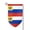 Fillet, variant on Garden Flag Russian-Flag Double Sided Small Yard Holiday Garden Flag for Outside Decor 12.5x18 Inch Square