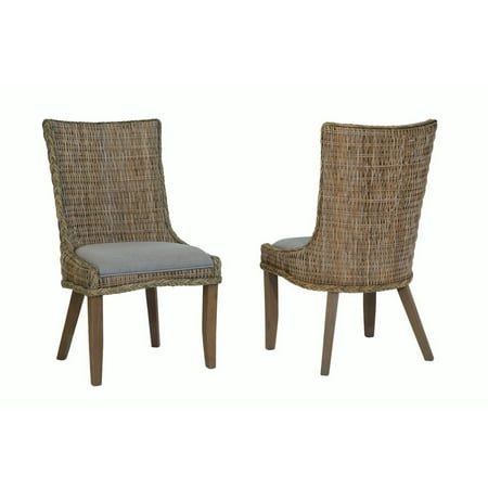 - Coaster Company Matisse Country Woven Dining Chair Set of Two, Grey Wash