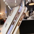 thumbnail image 4 of For Apple iPhone 12 Black Smart Shockproof Luxury Stream Electro Plating Elegant Cover Case, 4 of 5