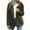 Green, variant on Dezsed Womens 2022 Winter Fuzzy Fleece Jacket Womens Ladies Warm Jacket Winter Solid Turn Coat Down Collar Lambswoo Outerwear Coffee M