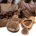 thumbnail image 2 of Amdohai Guitar Wooden Pick Box Holder Collector with 2pcs Wood, 2 of 7