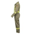 thumbnail image 6 of Flame Resistant FR High Visibility Hi Vis Coverall - 88% C/12% N (Large, Khaki), 6 of 8
