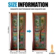 thumbnail image 3 of Tropical Bohemian Painted Door Sticker, Colorful Floral & Palm Tree Door Mural Decal for Beachy Boho Home, 3 of 5