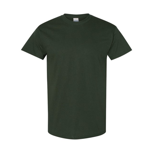 Gildan - Camiseta básica de manga corta Modelo Heavy Cotton para hombre - 100% algodón gordo (Paquete de 5) (Heliconia) Gildan UTBC4807_heliconia