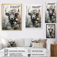 thumbnail image 4 of Designart "Buffalobison Sumi Asian beauty I" Asian Floater Framed Wall Art Living Room, 4 of 7