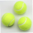 thumbnail image 3 of ELAYARD 3Pcs Tennis Balls for Practice Made of Natural Rubber Light Yellow for Training Machine Use, 3 of 8