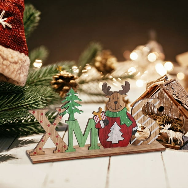 ShinYu Decoraciones Navideñas Manualidades de Madera Centros