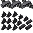 thumbnail image 1 of 18 piezas de soportes de botones para cables de escritorio de oficina, clips para cables, kit de gestión de cables, 1 of 6