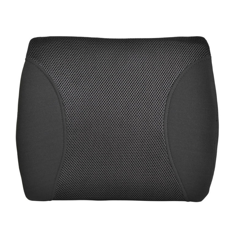 Body Sport Black Lumbar Support Cushion 13 Inch x 14 Inch