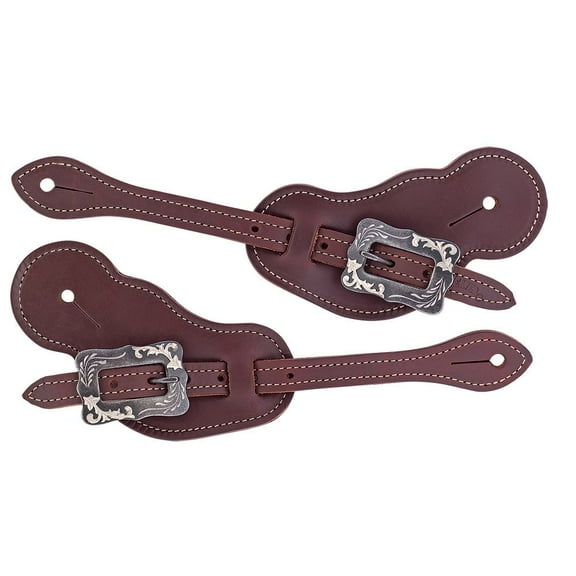 Weaver Leather Buckaroo Spur Straps - Chrome-Tanned Bib Style