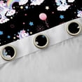 thumbnail image 4 of Erosebridal Colorful Cute Unicorn Rainbow Black Out Curtains，Multicolor Loves Stars Curtains Pack of 2 (42x63 Each) For Kids Girls, 4 of 7