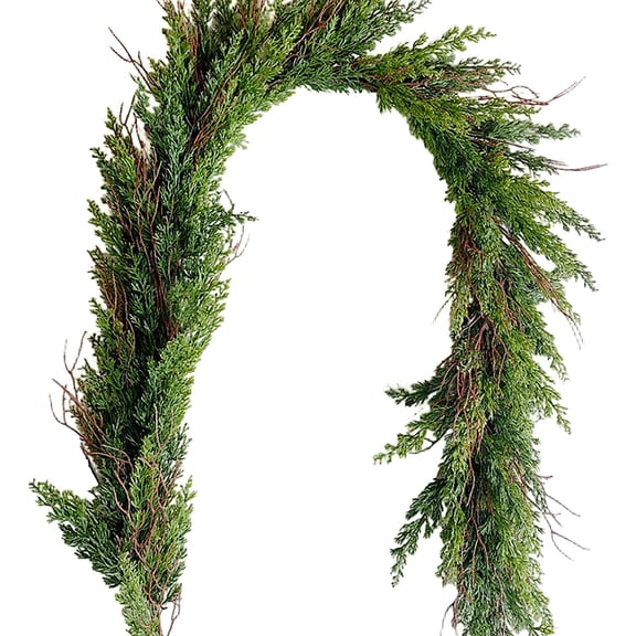Realistic Cedar Wreath for Home Decoration Soft and Thick Cedar for Indoor Outdoor Use for Holiday and Party
