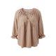 thumbnail image 1 of VISgogo Camisa holgada informal para mujer, blusas peplum de manga larga con cuello en V de color sólido, S/M/L/XL VISgogo moda, 1 of 9