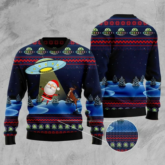 Alien Ugly Christmas Sweater, Christmas Sweater, Ugly Sweater, Funny Xmas Sweaters