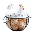 thumbnail image 1 of Almacenamiento de cocina, cesta de huevos de alambre de Metal, cubierta de pollo de granja, soporte for huevos/caja organizadora/contenedor, 1 of 6