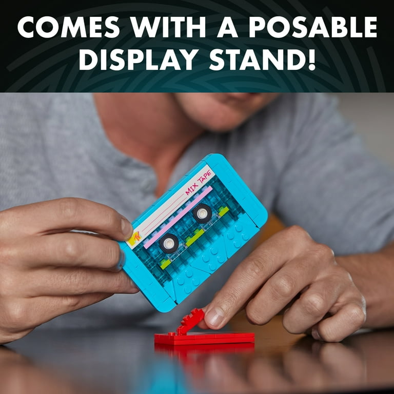 Brickcraft MTV Retro Cassette Brick Building Kit, 96-Piece Set