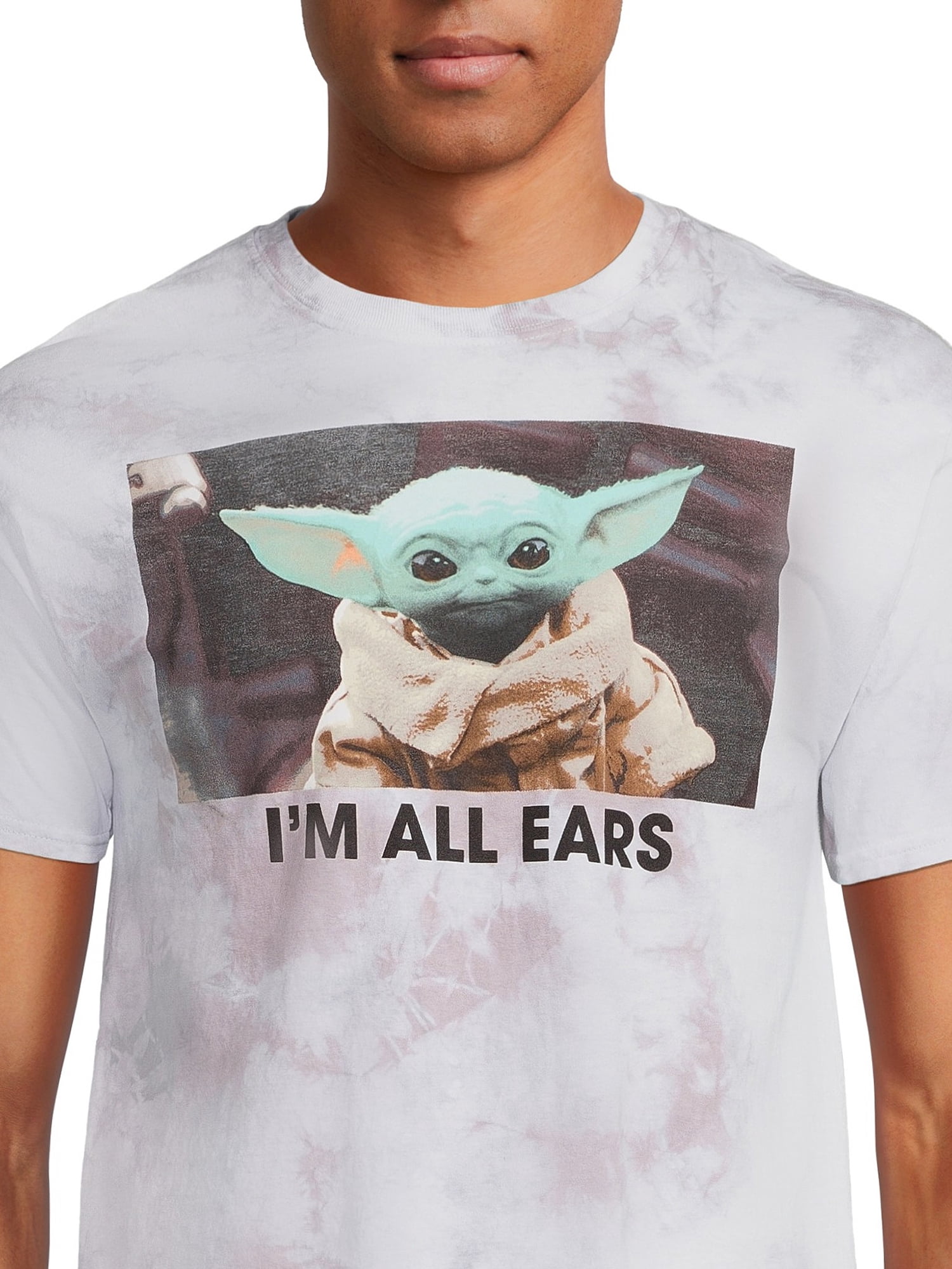 Star Wars Men's Grogu All Ears and Mandalorian Graphic Tees, 2-Pack