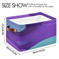 thumbnail image 4 of IAUYY Set of 2 Storage Cubes with Handles-Not Prone to Deformation Canvas Storage Baskets for Bedroom Closet Living Room Decorative Storage Baskets Three Large Bubbles, 4 of 9
