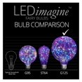 thumbnail image 3 of LEDimagine Fairy String Light Bulb Fairy Lights, LED Globe Fairy Light Pendant Bulb, Globe Fairy LED Light (RGB Multicolor Color Changing, G125 Globe Light Bulb, E26 Base), 3 of 5