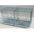thumbnail image 2 of EXTRA LARGE Combo-2 of Galvanized Steel Plated Stack & Lock Double Breeding Breeder Flight Bird Cage Center Dividers Side Breeding Nest Doors With Rolling Stand, 2 of 6