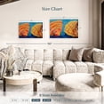 thumbnail image 4 of Elephant Stock Sea Shells 2020 Wall Art - Horizontal Canvas Wall Art - Living Room Wall Decor - Nautical Canvas - Orange And Blue Decor By Dawn Underwood - 30" x 20", 4 of 8