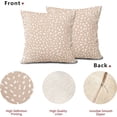 thumbnail image 5 of Antelope Beige White Pillow Covers 20X20 Inch Neutral Animal Faux Fawn Decorative Pillow Cases Modern Euro Linen Throw Pillows Set of 2 Farmhouse Home Decor for Sofa Couch Porch Outdoor, 5 of 6