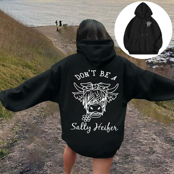 WILLBEST Hoodiess for women Women's Letter Print Hoodiess Long Sleeved Hoodies with Pockets Hoodiess with zipper