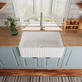 thumbnail image 4 of DV-1K026 DeerValley Harvest 30" L x 18" W Farmhouse Kitchen Sink with Sink Grid and Basket Strainer, 4 of 15
