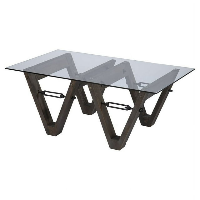 SEI Meubles Garrinston Table de Cocktail en Bois de Récupération en Brun