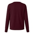 thumbnail image 4 of idosla Women's Cardigan Sweaters Lightweight Crew Neck Button Down Long Sleeve Fall Fashion Outfits 2025 (Wine, S), 4 of 9