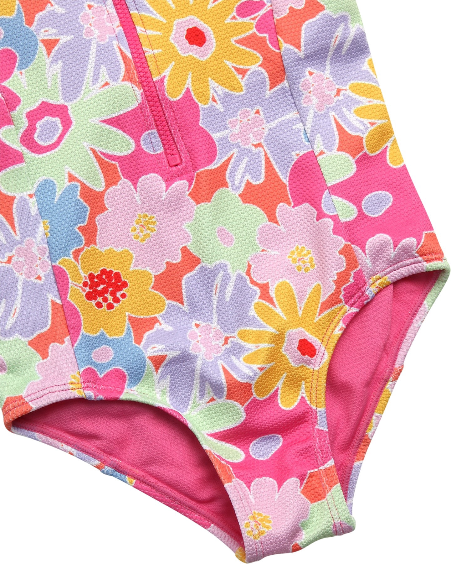 Jessica Simpson Girls' Long Sleeve Rashguard One-piece Swimsuit, Sizes 4-16