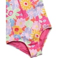 thumbnail image 5 of Jessica Simpson Girls' Long Sleeve Rashguard One-piece Swimsuit, Sizes 4-16, 5 of 6