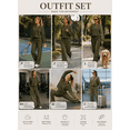 thumbnail image 6 of DOKOTOO 2 Piece Outfits for Women Sweatsuits Oversized Fleece Sweatsuit Zip up Long Sleeve Sweatshirt Wide Leg Sweatpants Tracksuit, 6 of 9
