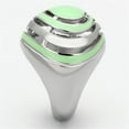thumbnail image 4 of Womens Rings High polished (no plating) 316L Stainless Steel Ring with Epoxy in Emerald TK1140, 4 of 4
