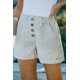 thumbnail image 4 of ABPHQTO Shorts caqui de cintura alta con puños para mujer, 4 of 5