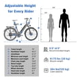 thumbnail image 4 of YareYi Electric Bike for Adults 26”, 500W Rated Motor Ebike for Woman, 468Wh Removable Battery, 7 Speed Step-thru Electric Bicycle with Rear Shelf UL2849, 4 of 8
