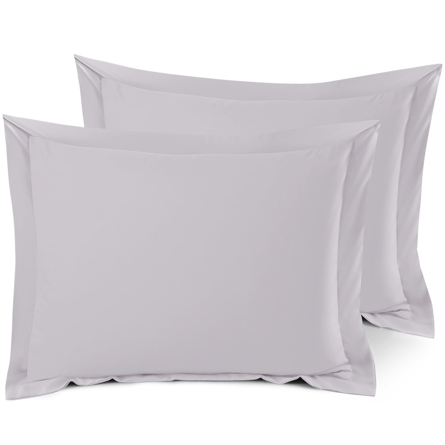 VICTORIA BEDDING Cotton 600-Thread-Count Set of 2 Pillowcases Soft and smooth Wrinkle Free SIZES Ivory Solid,Continental Square Size 65 X 65 Cm-Luxury Hotel Quality!! 