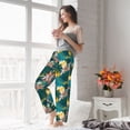 thumbnail image 6 of Picia Hawaiian Style Womens Soft Woven Cotton Elastic Waistband Sleep Pajama Pant Lounge Sleep Pant With Pockets And Drawstring-Large, 6 of 9
