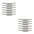 thumbnail image 4 of Kenally Tacos de cuerda de amarre para barcos, gancho de asta de bandera, accesorios de fijación de cuerdas portátiles reutilizables para 4 pulgadas 6PCS 2piezas, 4 of 6