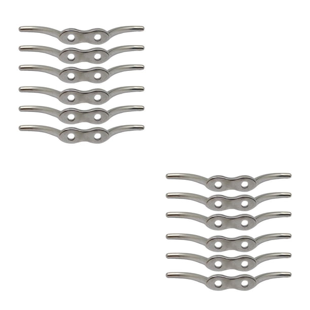Kenally Cuerda de amarre para barcos, ganchos para asta de bandera, fijación portátil, 4 pulgadas, 4 Uds. 4 pulgadas 6PCS 2piezas