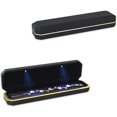 thumbnail image 2 of Necklace Box, Velvet Jewelry Box Storage Case Organizer Holder With Led Light, Black, 2 of 2