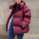 thumbnail image 4 of Parkas de manga larga para mujer, chaqueta holgada de algodón para otoño e invierno, abrigo holgado, ropa de algodón de manga larga, abrigo para mujer, 4 of 5