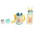 thumbnail image 1 of Frasco de vacío con pantalla de temperatura, botella aislada de acero inoxidable para niños de 500 ml con pajita, botella aislada de acero inoxidable de primera calidad, 1 of 8