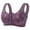 Purple, variant on Erwazi Womens Bras for Older Women Plus Size Front Closure Full Coverage No Underwire Bras for Seniors Comfort Wireless Bras with Back Support Lace Everyday Bras