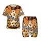 thumbnail image 1 of Balery Fall Farmhouse Pumpkins Conjunto de Pijama Infantil de Manga Corta con Estampado – Ropa de Dormir de Algodón Suave-Large, 1 of 6